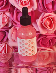 Strawberry Shortcake All Natural Pink Shimmer Body Oil. Luxurious and Moisturizing Body Oil for Dry or Normal Skin. Massage Oil. - Glamorous Beauty & Boutique