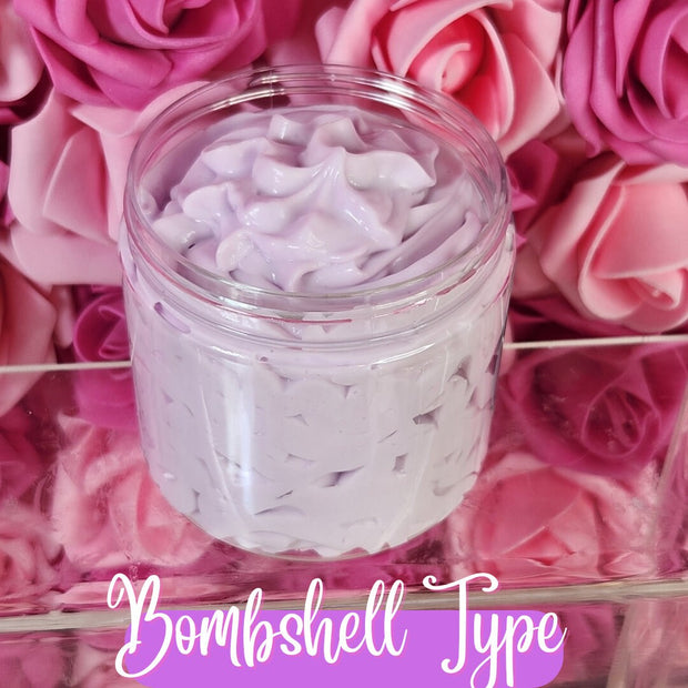 Bombshell Type Whipped Body Butter. Handmade Avocado, Mango, Shea & Kokum Butter Body Frosting. All Natural No Melt Body Butter - Glamorous Beauty & Boutique