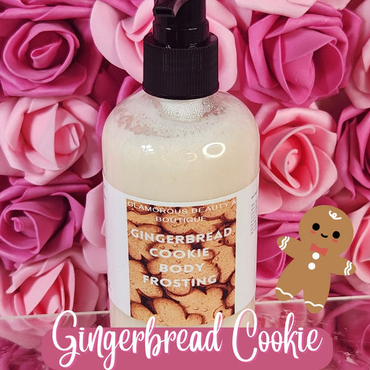 Gingerbread Cookie Whipped Shea Butter Moisturizer. Handmade Shea Butter Body Frosting. All Natural Hand and Body Lotion 8 oz - Glamorous Beauty & Boutique