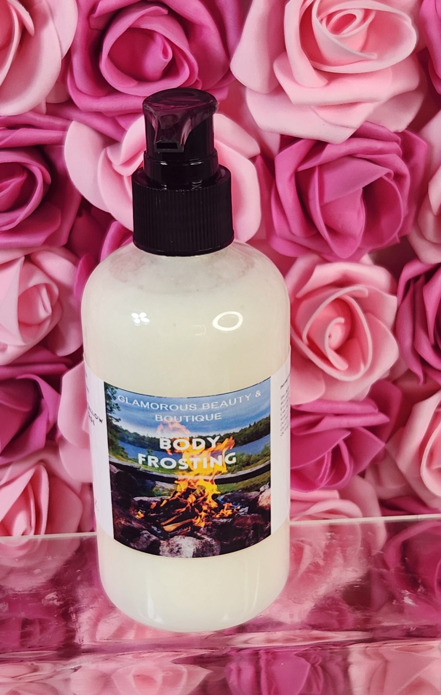 Marshmallow Fireside BBW Type Whipped Creamy Moisturizer. Handmade Shea Butter Body Frosting. All Natural Body Lotion 8 oz - Glamorous Beauty & Boutique