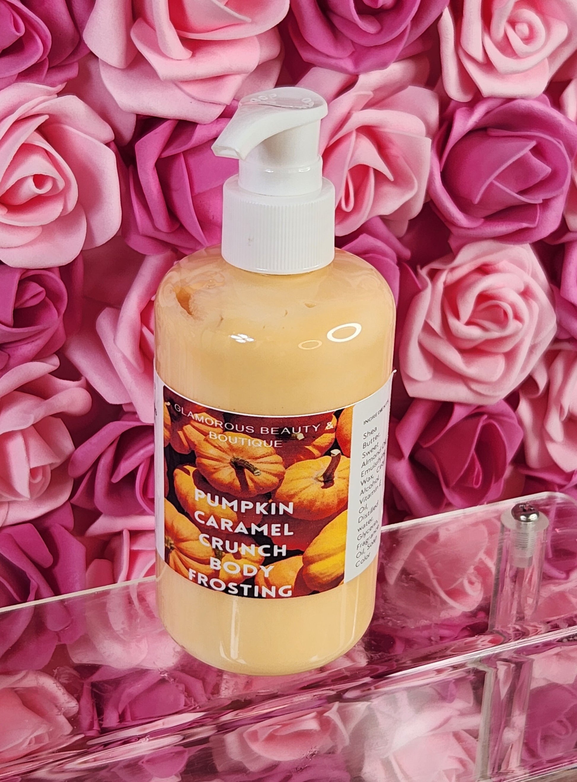 Pumpkin Caramel Crunch Whipped Shea Butter Moisturizer. Handmade Shea Butter Body Frosting. All Natural Hand and Body Lotion 8 oz - Glamorous Beauty & Boutique