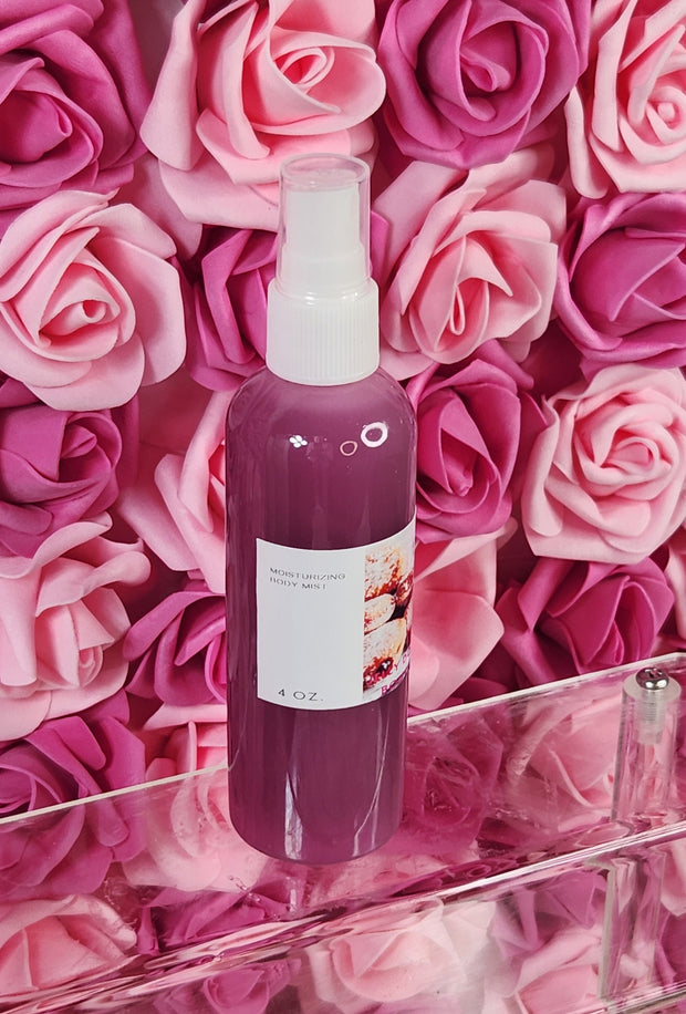 Jelly Doughnut Moisturizing Body and Hair Spray. 4 oz Handmade Alcohol Free Hair and Body Mist. Room Freshener, Pillow Spray. Body Splash - Glamorous Beauty & Boutique