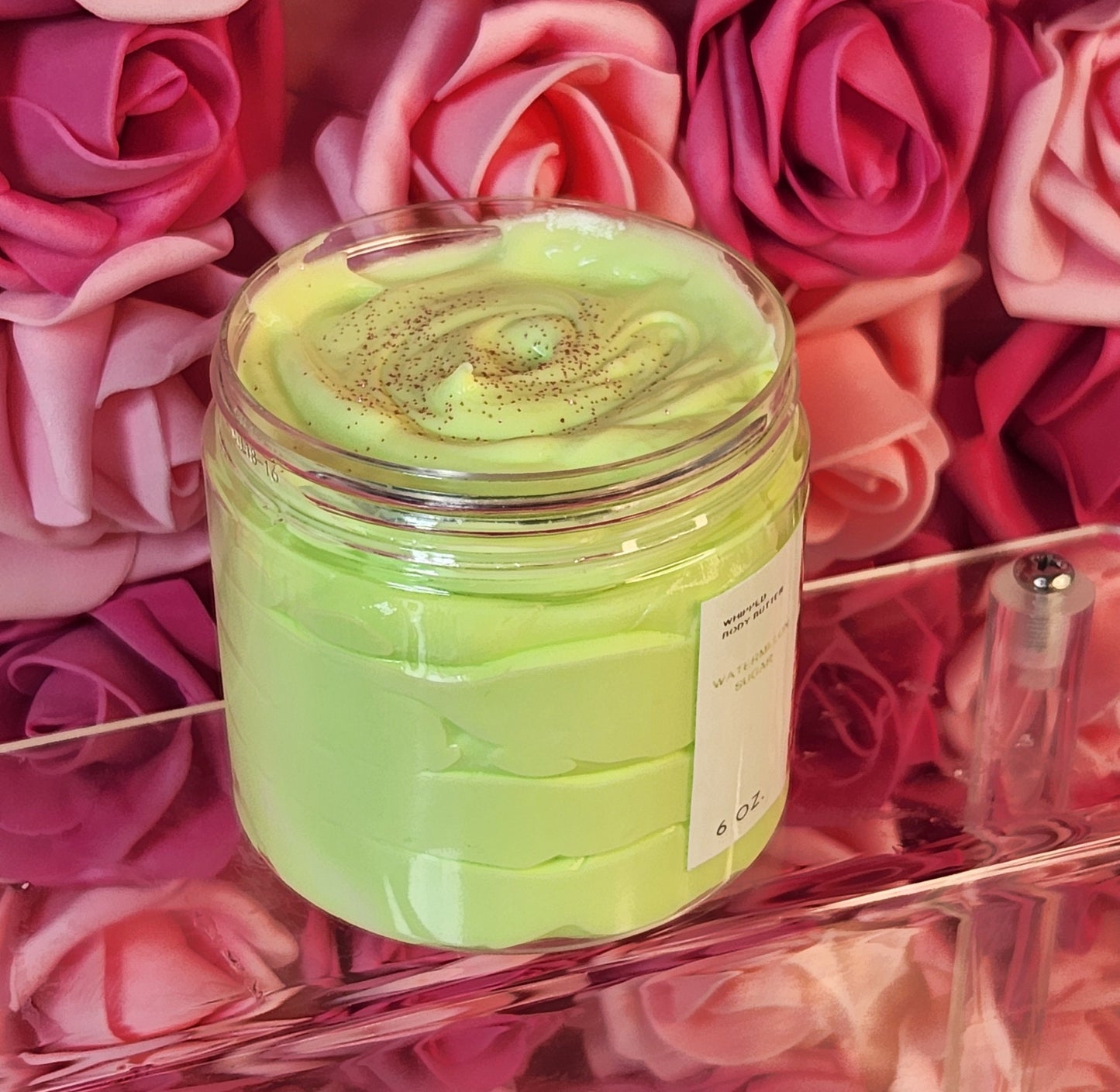 Watermelon Sugar Whipped Body Butter. Handmade Shea & Mango Butter Body Frosting. All Natural Non Greasy Emulsified Body Butter - Glamorous Beauty & Boutique