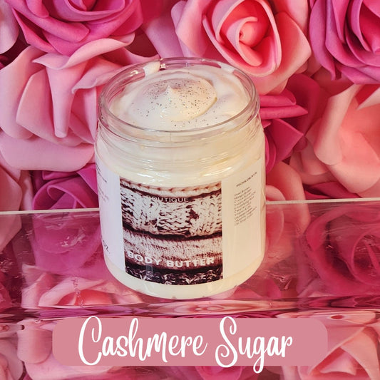 Cashmere Sugar Whipped Body Butter. Handmade Shea & Mango Butter Body Frosting. All Natural Non Greasy Body Butter. Body Icing - Glamorous Beauty & Boutique