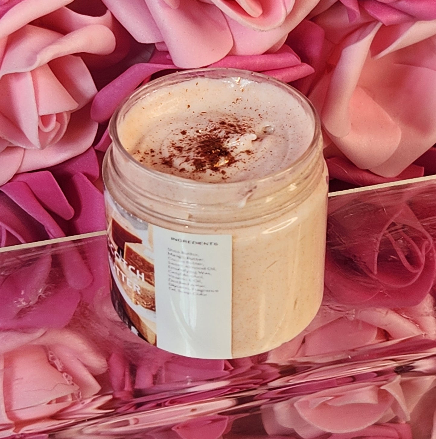 Butterscotch Whipped Body Butter. Handmade Shea & Mango Butter Body Frosting. All Natural Non Greasy Body Butter. Body Icing - Glamorous Beauty & Boutique