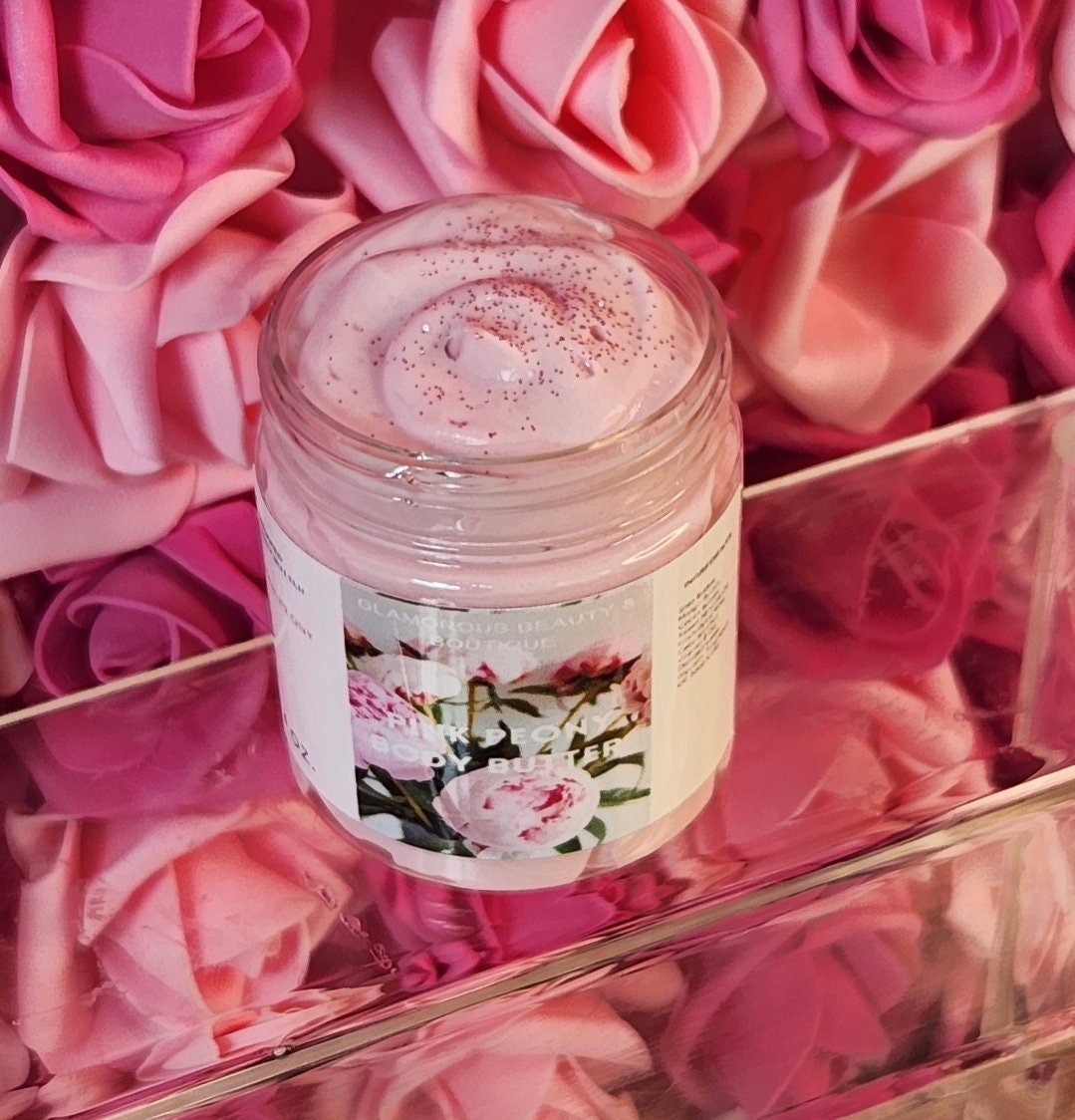 Floral Scents: Whipped Body Butter Bundle of 4. Handmade Shea, Cocoa & Mango Butter Body Butter Set. Rose Gold, Cherry Blossom, Pink Friday - Glamorous Beauty & Boutique