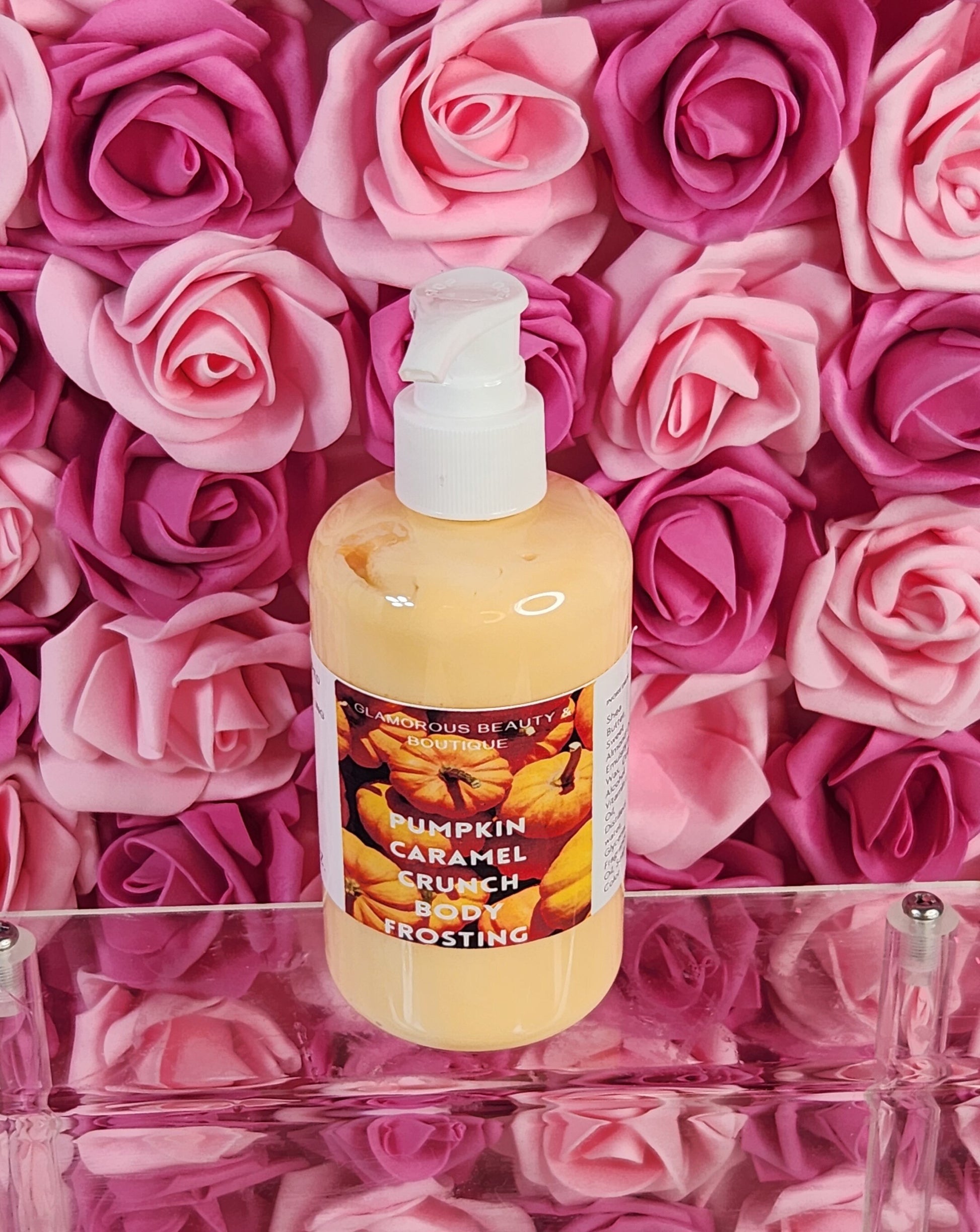 Pumpkin Caramel Crunch Whipped Shea Butter Moisturizer. Handmade Shea Butter Body Frosting. All Natural Hand and Body Lotion 8 oz - Glamorous Beauty & Boutique