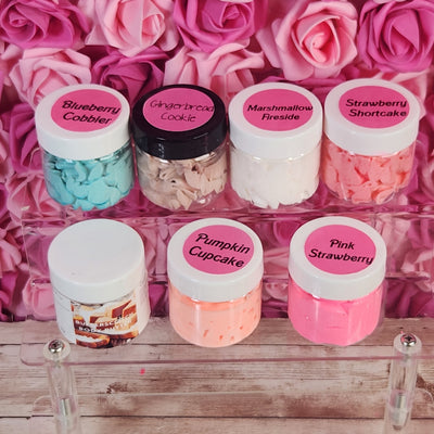 Sample Pack: 6 Pack of 2 oz Handmade Whipped Body Butter & Foaming Shea Butter Soap Scrub. Organic Bath and Body Sampler. Fall Edition - Glamorous Beauty & Boutique