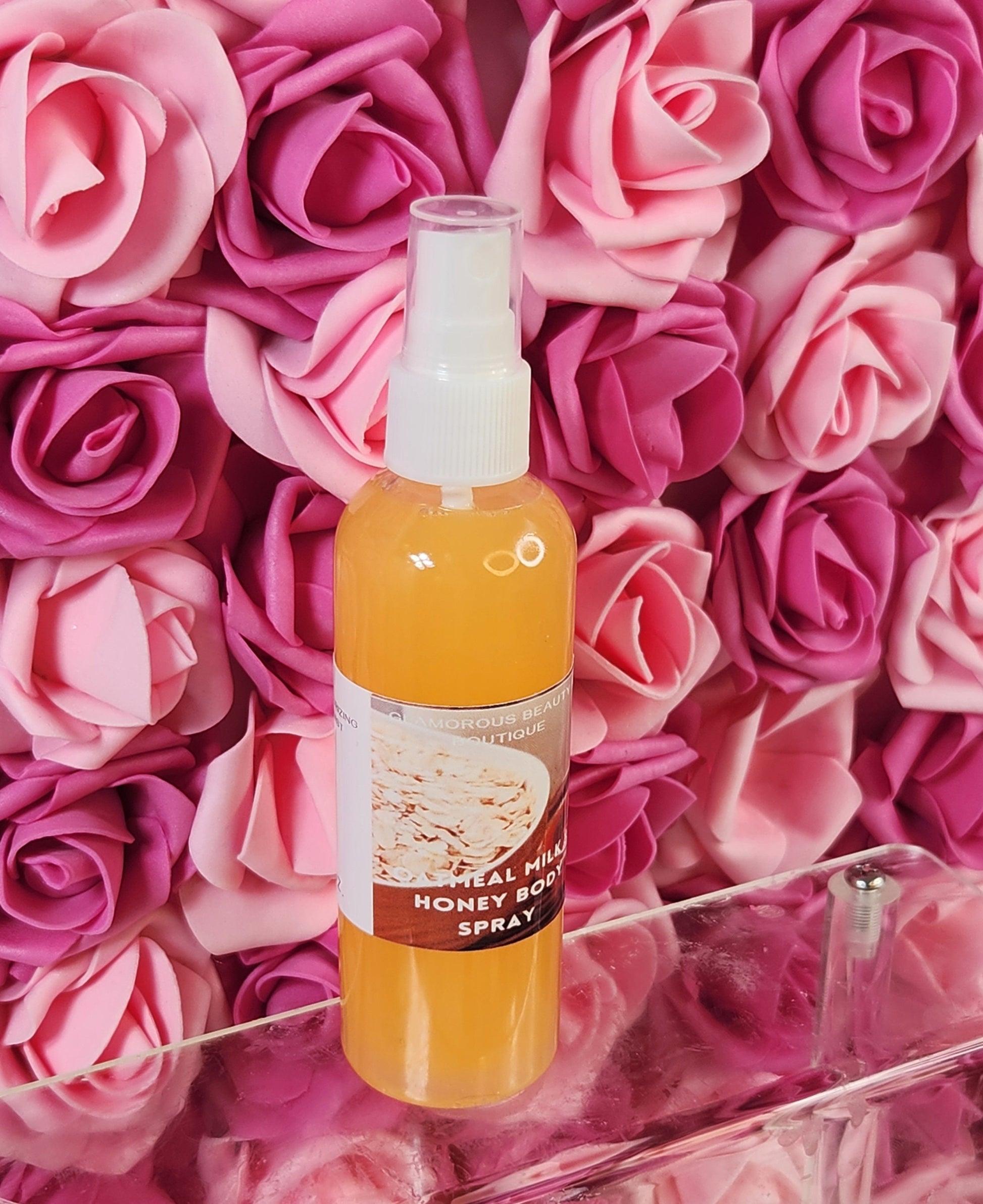 Oatmeal Milk & Honey Body and Hair Spray. 4 oz Handmade Moisturizing Hair and Body Mist.  Alcohol Free! Room Freshener. - Glamorous Beauty & Boutique