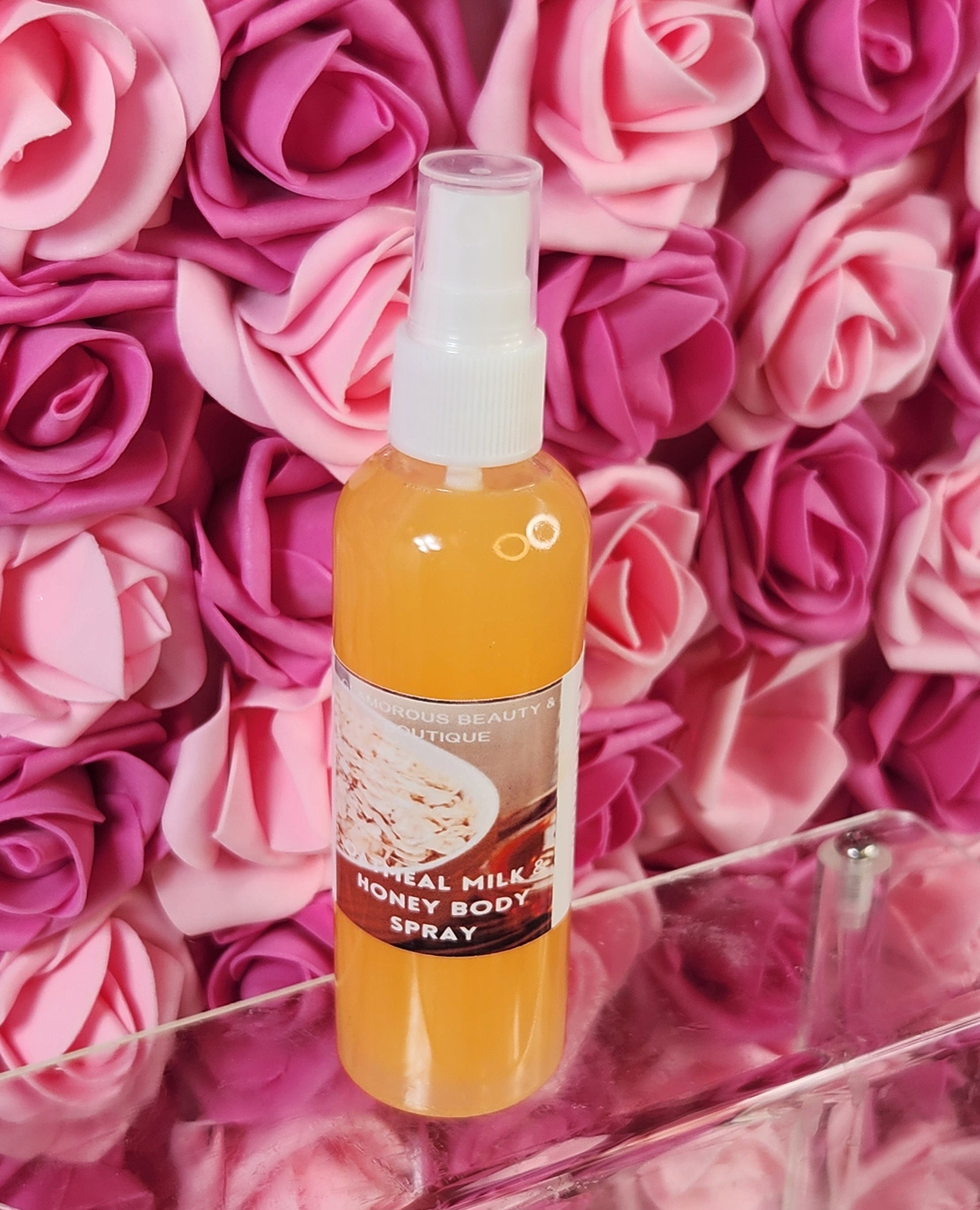 Oatmeal Milk & Honey Body and Hair Spray. 4 oz Handmade Moisturizing Hair and Body Mist.  Alcohol Free! Room Freshener. - Glamorous Beauty & Boutique