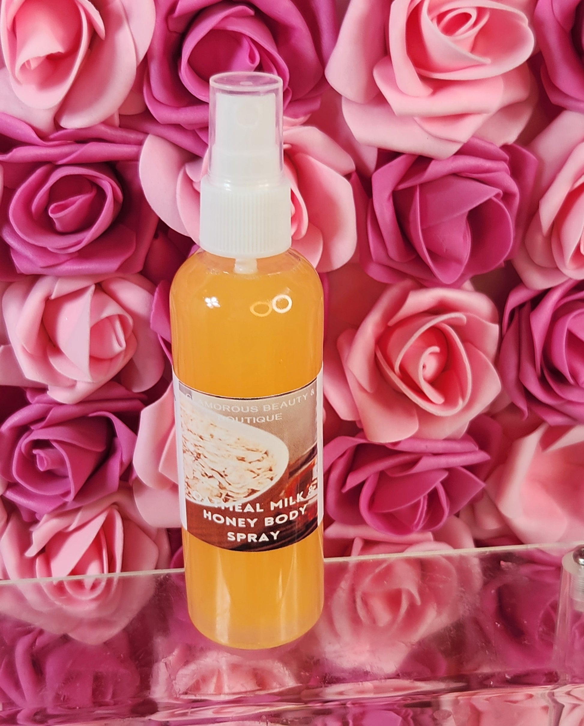 Oatmeal Milk & Honey Body and Hair Spray. 4 oz Handmade Moisturizing Hair and Body Mist.  Alcohol Free! Room Freshener. - Glamorous Beauty & Boutique