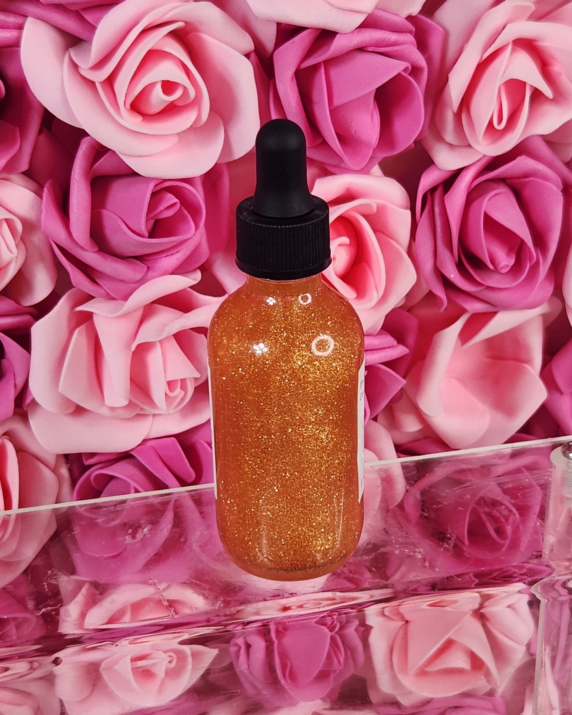 Camellia Sugar All Natural Shimmer Body Oil. Luxurious and Moisturizing Body Oil for Dry or Normal Skin. Massage Oil. - Glamorous Beauty & Boutique