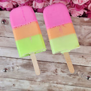 Rainbow Sherbet Layered Popsicle Soap. Handmade All Natural Goat Milk & Shea Butter Soap. Cute Handcrafted Soap - Glamorous Beauty & Boutique