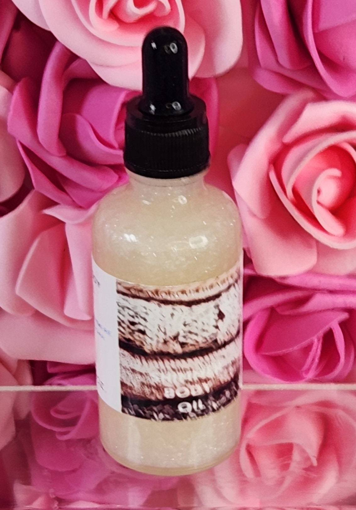 Cashmere Sugar All Natural Shimmer Body Oil. Luxurious and Moisturizing Body Oil for Dry or Normal Skin. Massage Oil. - Glamorous Beauty & Boutique