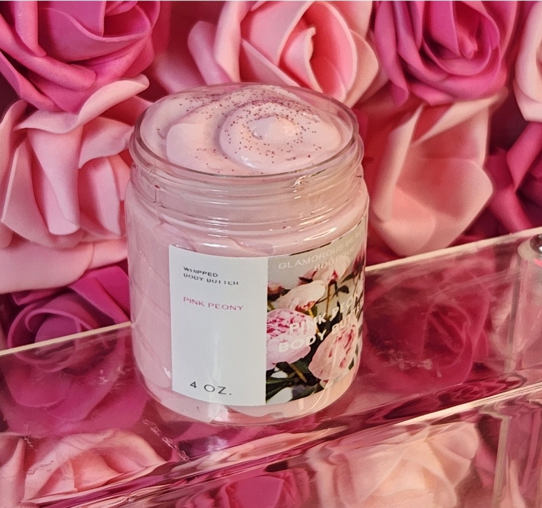 Floral Scents: Whipped Body Butter Bundle of 4. Handmade Shea, Cocoa & Mango Butter Body Butter Set. Rose Gold, Cherry Blossom, Pink Friday - Glamorous Beauty & Boutique