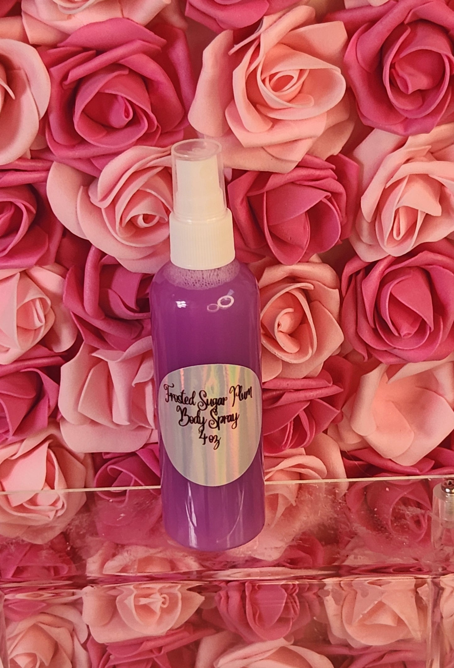 Frosted Sugar Plum Moisturizing Body and Hair Spray. 4 oz Handmade Alcohol Free Hair and Body Mist. Room Freshener, Pillow Spray. Body Splas - Glamorous Beauty & Boutique