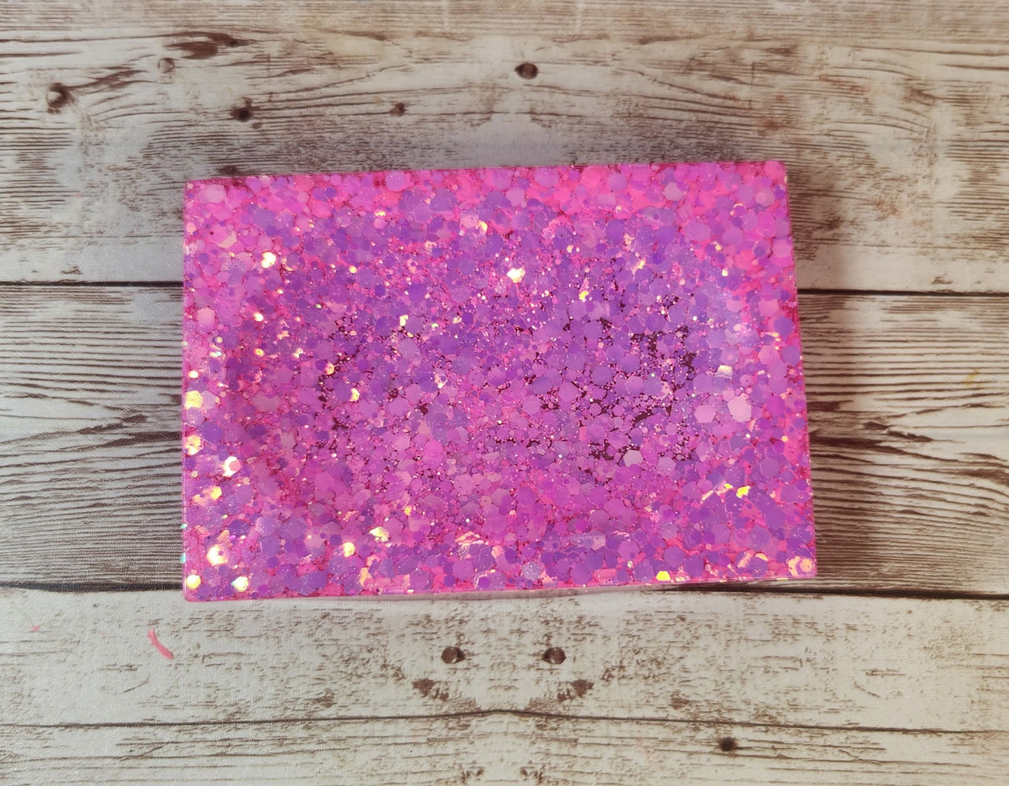 Hot Pink Glitter Rectangular Soap Dish. Epoxy Resin Soap Dish. Glam Glitter Soap Holder. Pink Bathroom Decor - Glamorous Beauty & Boutique