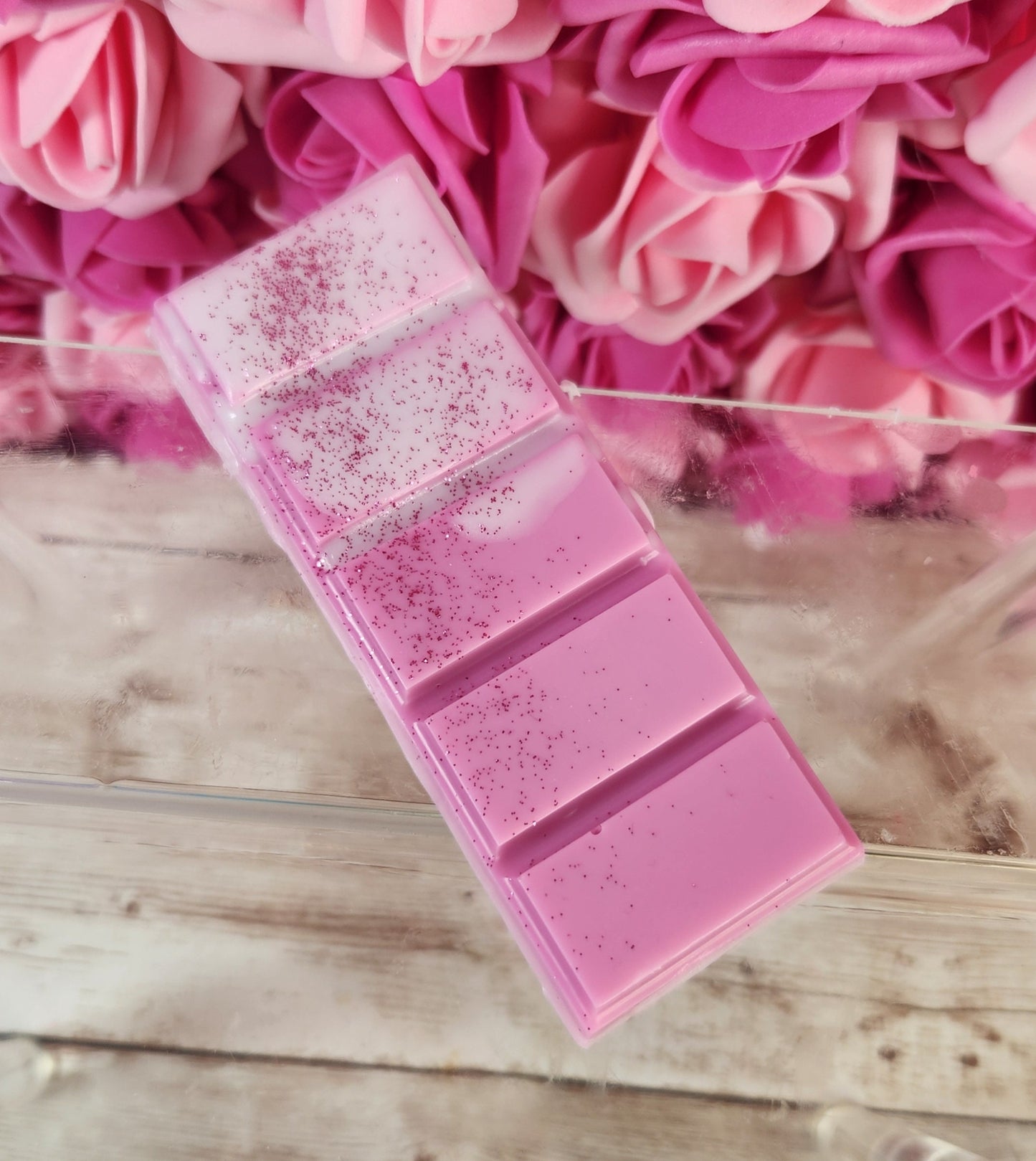 Pink Chocolate Bar Soap (3 Pack) Handmade All Natural Goat Milk & Shea Butter Soap with a Pink Strawberry Scent. Realistic Chocolate Soap - Glamorous Beauty & Boutique