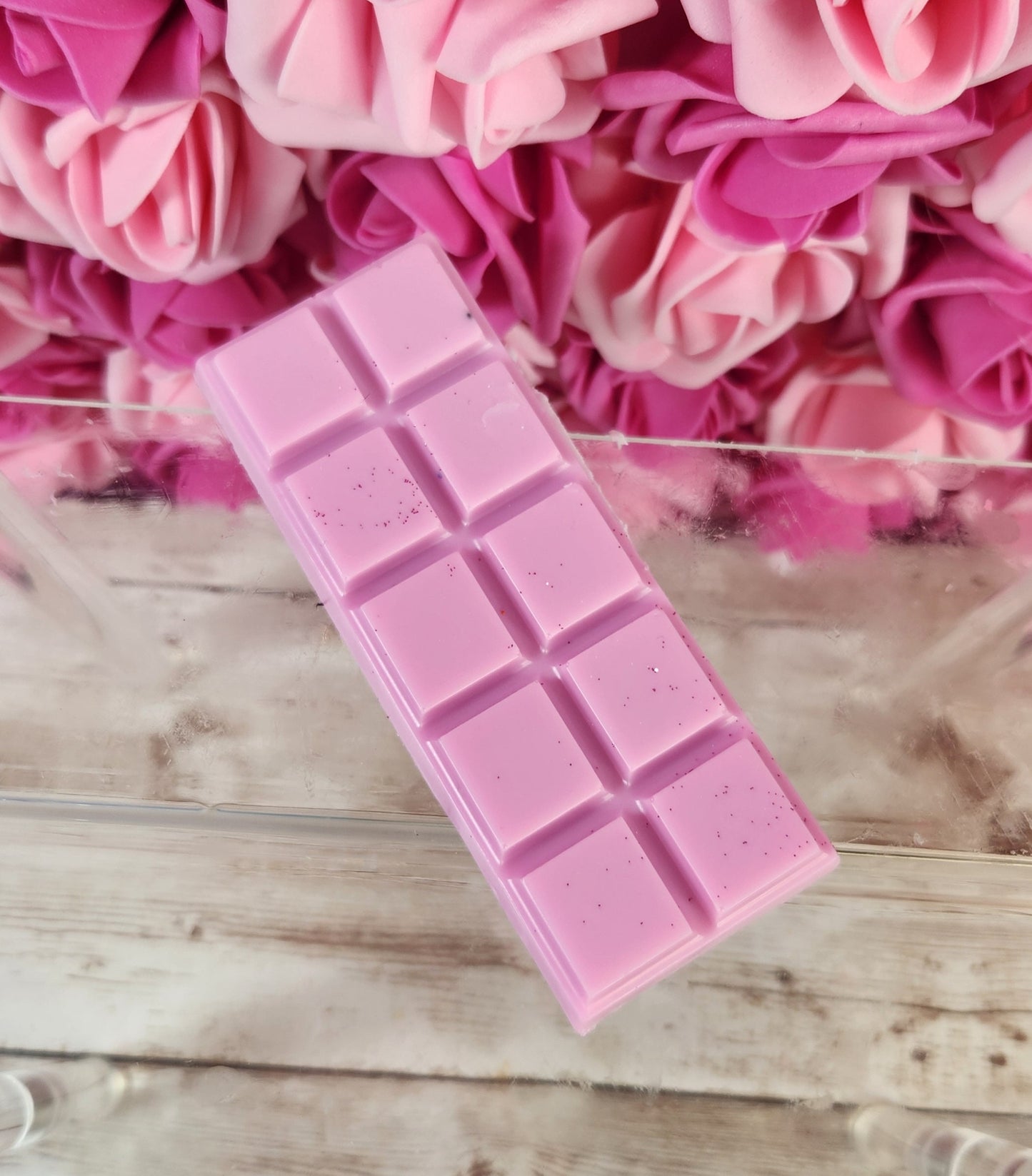 Pink Chocolate Bar Soap (3 Pack) Handmade All Natural Goat Milk & Shea Butter Soap with a Pink Strawberry Scent. Realistic Chocolate Soap - Glamorous Beauty & Boutique