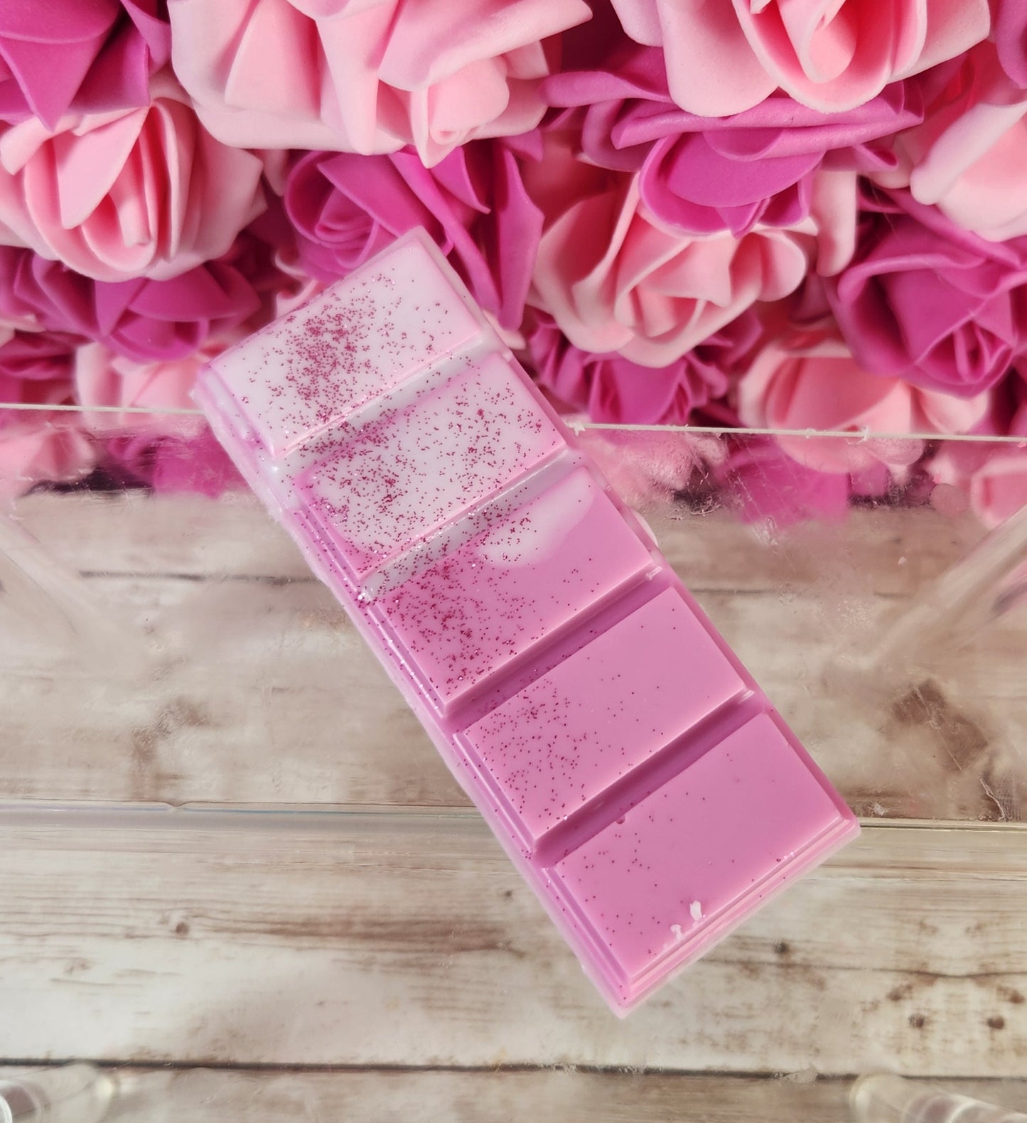 Pink Chocolate Bar Soap (3 Pack) Handmade All Natural Goat Milk & Shea Butter Soap with a Pink Strawberry Scent. Realistic Chocolate Soap - Glamorous Beauty & Boutique