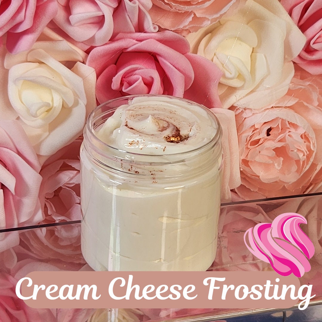 Cream Cheese Frosting Whipped Body Butter. Handmade Shea, Cocoa & Mango Butter Body Frosting. All Natural Non Greasy Emulsified Body Butter - Glamorous Beauty & Boutique