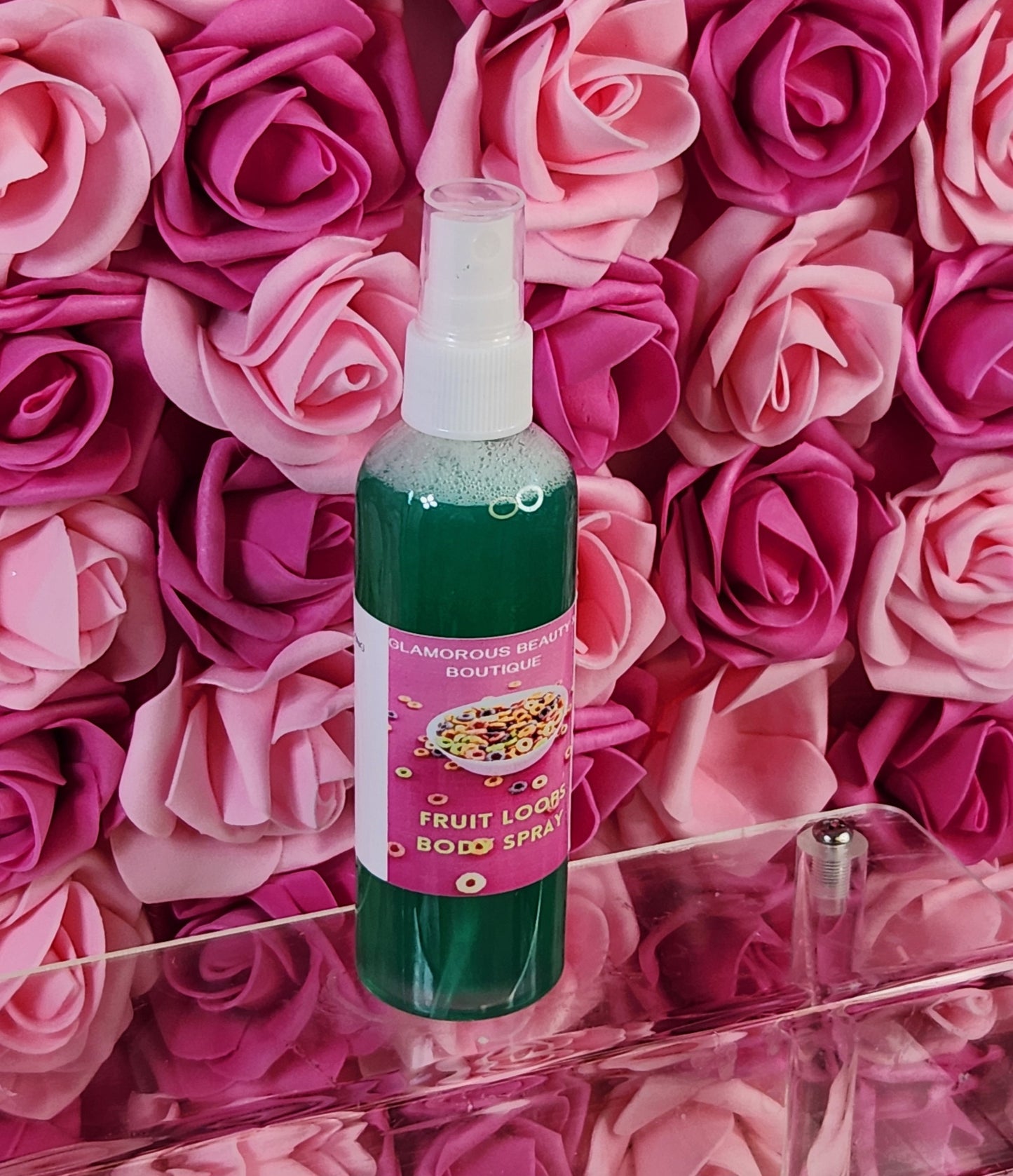 Fruit Loops Moisturizing Body and Hair Spray. 4 oz Handmade Alcohol Free Hair and Body Mist. Room Freshener, Pillow Spray. Body Splash - Glamorous Beauty & Boutique