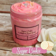 Sugar Cookie Foaming Smoothie Scrub. Exfoliating Shea Butter Sugar Scrub. Handmade Whipped Soap & Body Scrub in One. Foaming Soap Scrub - Glamorous Beauty & Boutique