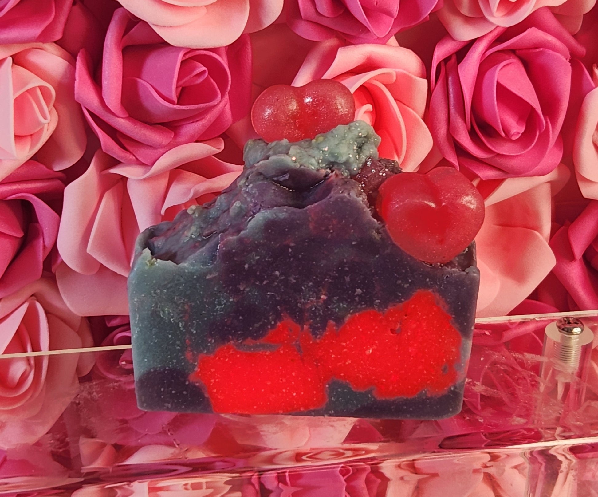 Loveberry Crush "Imperfect" Organic Cold Process Swirl Soap. Handmade All Natural Handcrafted Swirl Soap. Yoni Bar Soap.  6 oz XL Soap Bar! - Glamorous Beauty & Boutique