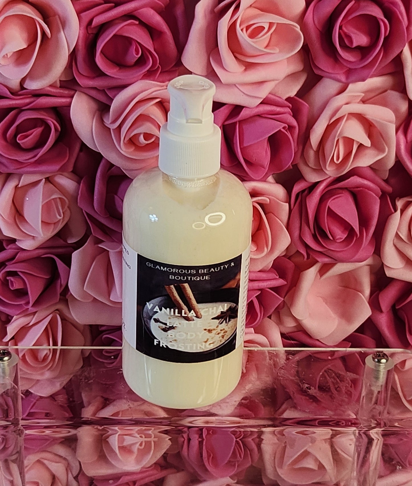 Vanilla Chai Latte Whipped Shea Butter Moisturizer. Handmade Shea Butter Body Frosting. All Natural Hand and Body Lotion 8 oz - Glamorous Beauty & Boutique