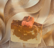 Pumpkin Cheesecake Organic Cold Process Swirl Soap. Handmade All Natural Handcrafted Soap. Cute Swirl Soap! Yoni Soap Bar