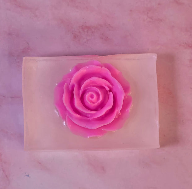 Rose Quartz Handmade All Natural Goat Milk & Shea Butter Soap.Makeup Brush Cleaner. Cute Handcrafted Soap