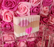 Pink Mimosa Handmade All Natural Goat Milk & Shea Butter Cereal Soap. Makeup Brush Cleaner. Cute Handcrafted Soap