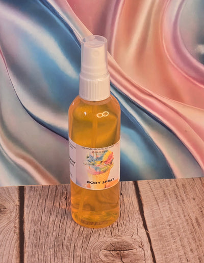 Rainbow Sherbet Body & Hair Spray. 4 oz Handmade Moisturizing Hair and Body Mist.  Alcohol Free! Room Freshener.