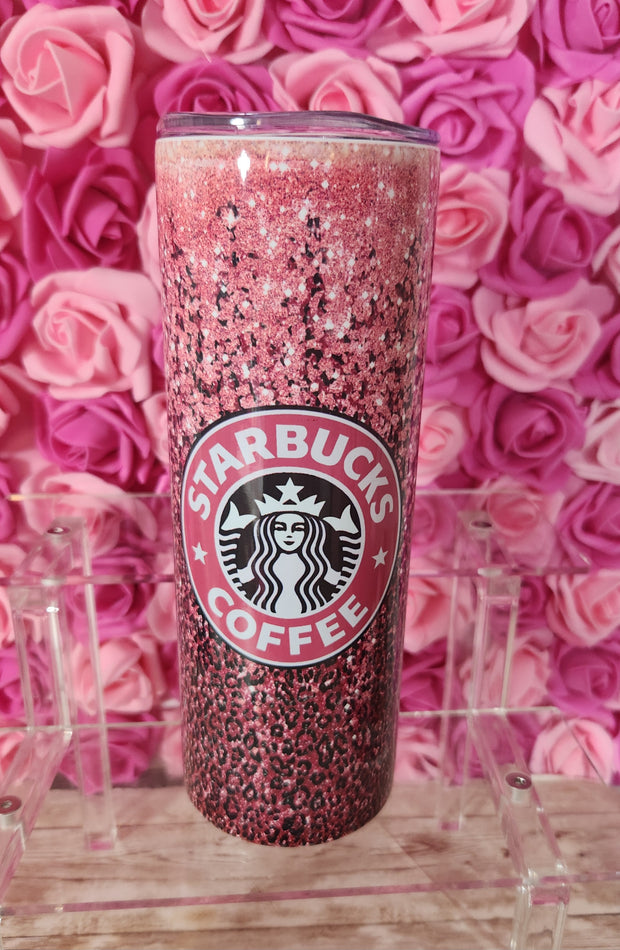 Starbucks Pink Glitter Glam 20 oz Stainless Steel Tumbler with Lid, Ideal for Coffee Lovers, Stylish Design, Hand Wash Only - Drinkware, Bottle - Glamorous Beauty & Boutique