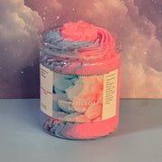Cotton Candy Whipped Foaming Shea Butter Sugar Scrub. Exfoliating Body Wash & Scrub. All Natural Shea Butter Whipped Soap. Shaving Cream.