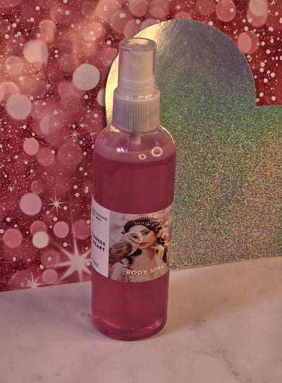 Goddess at Heart Body & Hair Spray. 4 oz Handmade Moisturizing Hair and Body Mist.  Alcohol Free! Room Freshener.