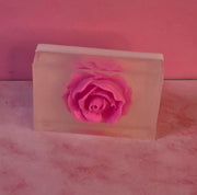 Rose Quartz Handmade All Natural Goat Milk & Shea Butter Soap.Makeup Brush Cleaner. Cute Handcrafted Soap