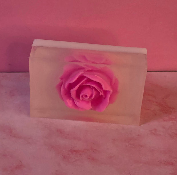 Rose Quartz Handmade All Natural Goat Milk & Shea Butter Soap.Makeup Brush Cleaner. Cute Handcrafted Soap
