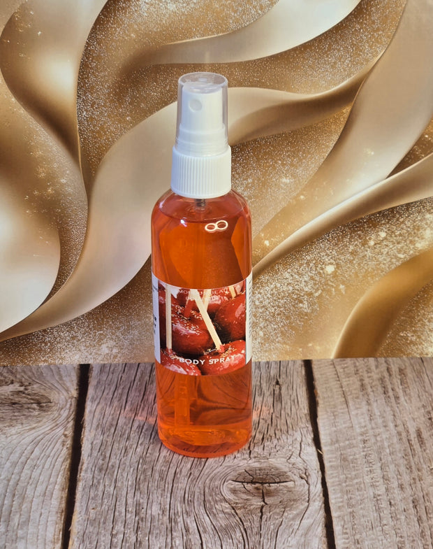 Winter Candy Apple BBW Type Moisturizing Body & Hair Spray. 4 oz Handmade Alcohol Free Hair and Body Mist