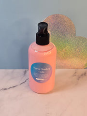 Sugared Strawberry Cookie Whipped Shea Butter Moisturizer. Handmade Shea Butter Body Frosting. All Natural Hand and Body Lotion 8 oz