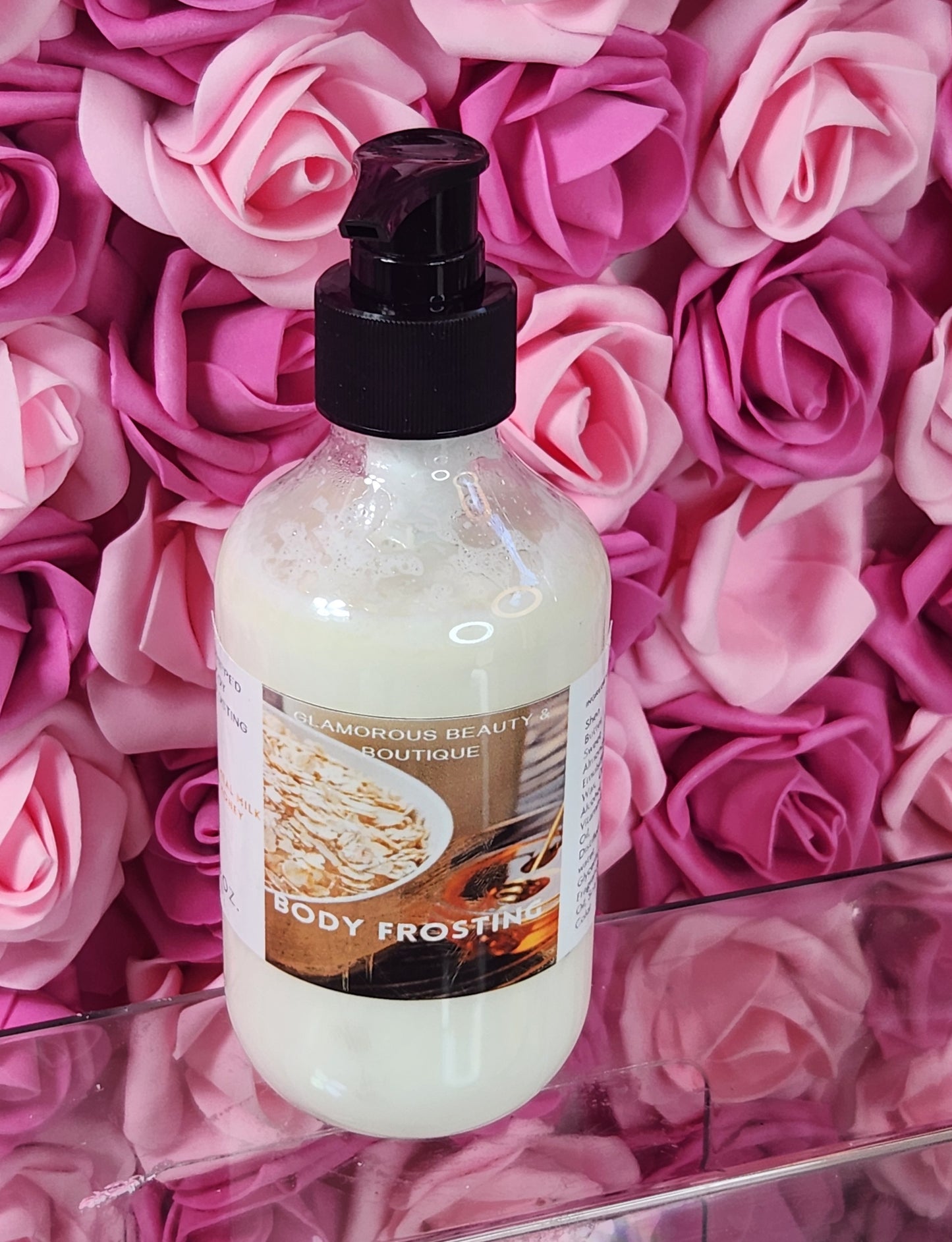 Oatmeal Milk & Honey Whipped Shea Butter Moisturizer. Handmade Shea Butter Body Frosting. All Natural Hand and Body Lotion 8 oz - Glamorous Beauty & Boutique