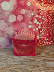 Rose Quartz Organic Cold Process Swirl Soap. Handmade All Natural Handcrafted Soap. Cute Swirl Soap! Fall/Winter Soap Bar. Yoni Soap