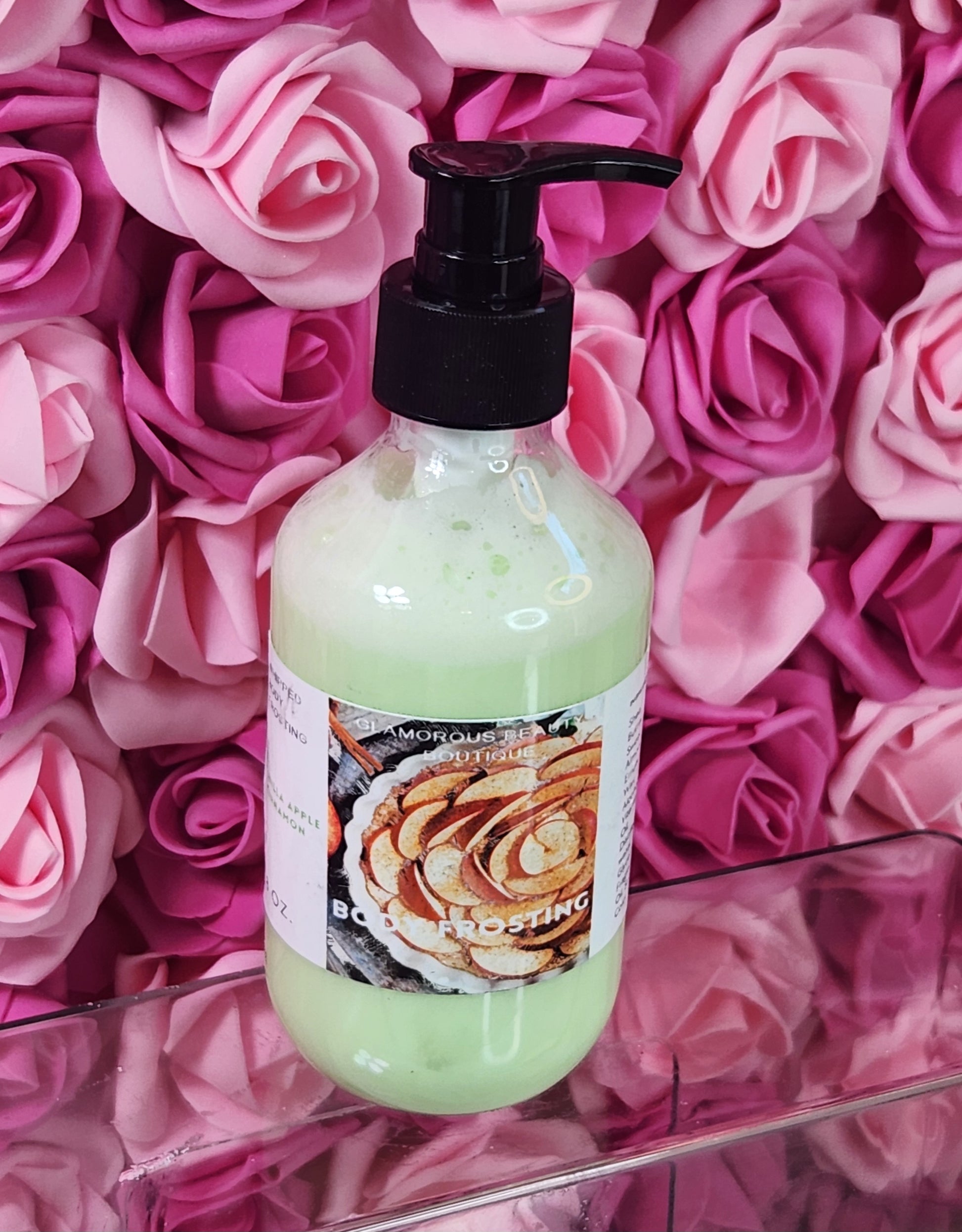 Vanilla Apple Cinnamon Whipped Shea Butter Moisturizer. Handmade Shea Butter Body Frosting. All Natural Hand and Body Lotion 8 oz - Glamorous Beauty & Boutique