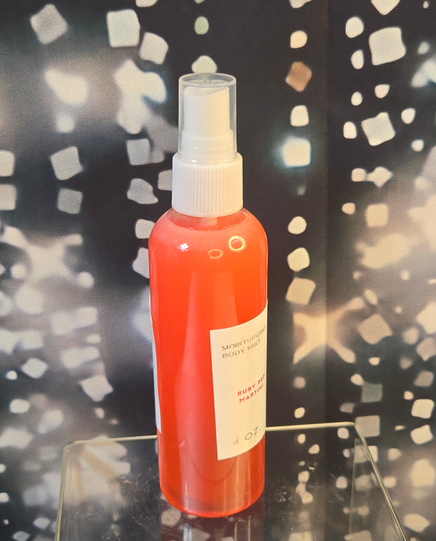 Ruby Red Martini Body & Hair Spray. 4 oz Handmade Moisturizing Hair and Body Mist.  Alcohol Free! Room Freshener.