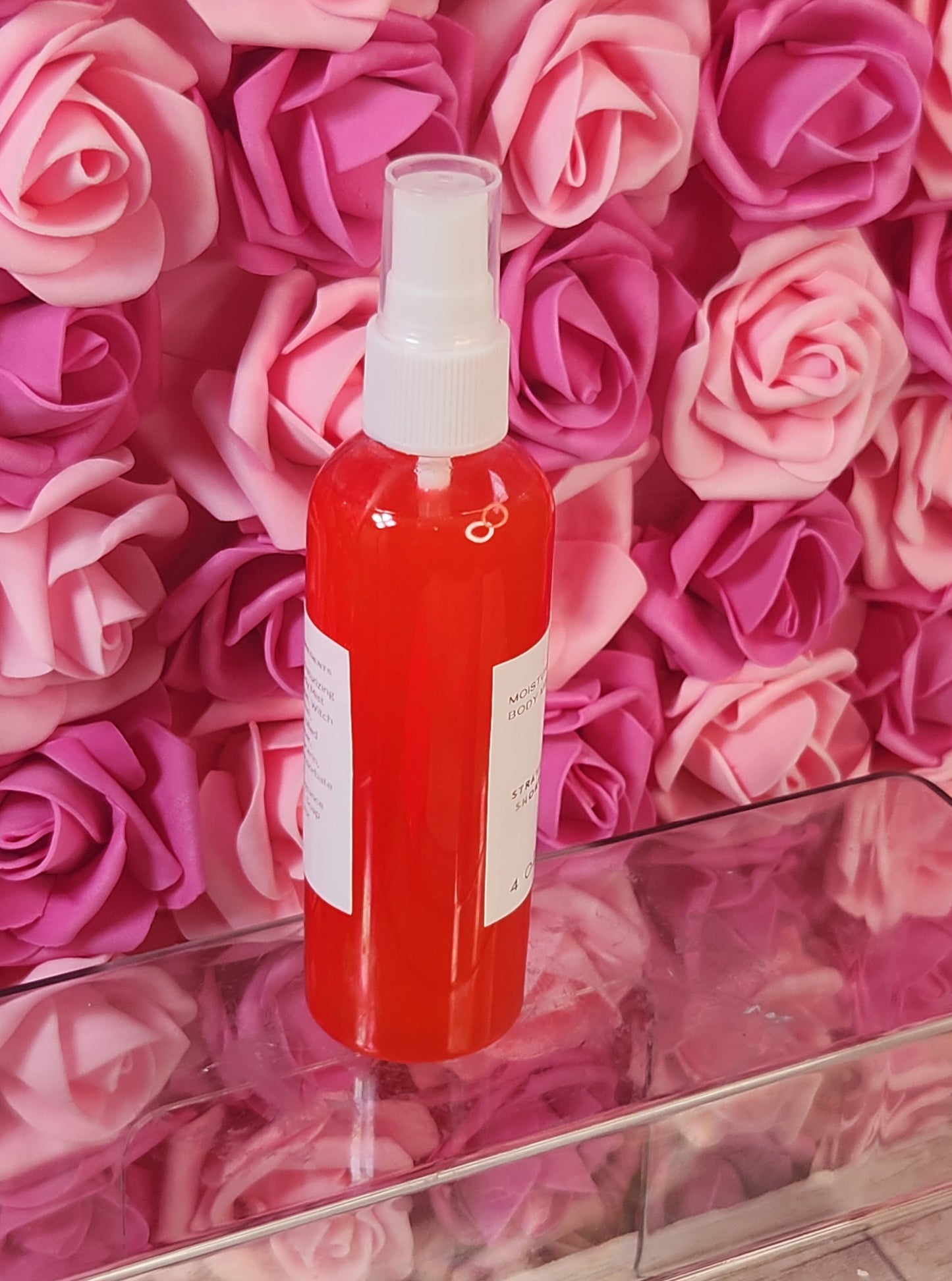 Strawberry Shortcake Body & Hair Spray. 4 oz Handmade Moisturizing Hair and Body Mist.  Alcohol Free! Room Freshener. - Glamorous Beauty & Boutique