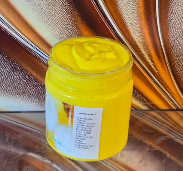Coconut Colada Whipped Body Butter. Handmade Shea & Cocoa Butter Whipped Body Butter. All Natural Non Greasy No Melt Body Butter