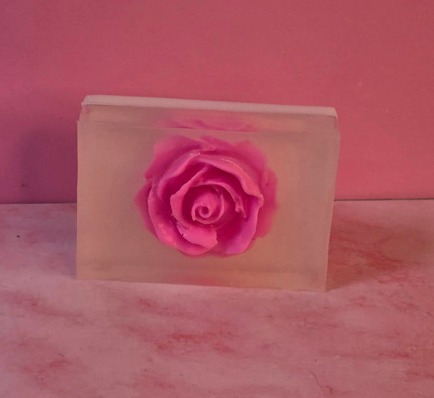 Rose Quartz Handmade All Natural Goat Milk & Shea Butter Soap.Makeup Brush Cleaner. Cute Handcrafted Soap