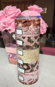 Starbucks Rose Gold Sequin and Leopard 20 oz Stainless Steel Tumbler with Lid, Ideal for Coffee Lovers, Stylish Design, Hand Wash Only - Drinkware, Bottle - Glamorous Beauty & Boutique