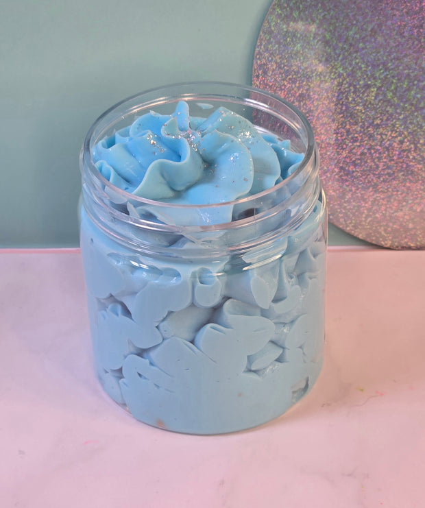 Clouds in the Sky Whipped Body Butter. Handmade Shea, Cocoa and Mango Butter Body Frosting. All Natural Non Greasy No Melt Body Butter