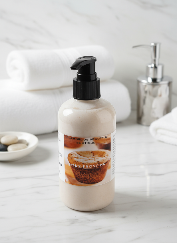 Pumpkin Souffle Whipped Shea Butter Moisturizer. Handmade Shea Butter Body Frosting. All Natural Hand and Body Lotion 8 oz